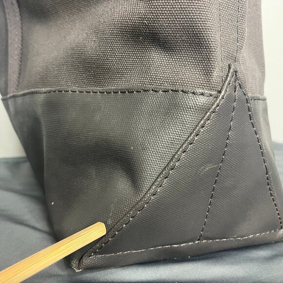 Eddie Bauer Boat Tote XL Waxed Canvas Bag Well Seasoned Outdoor Utility Garden - Picture 7 of 15